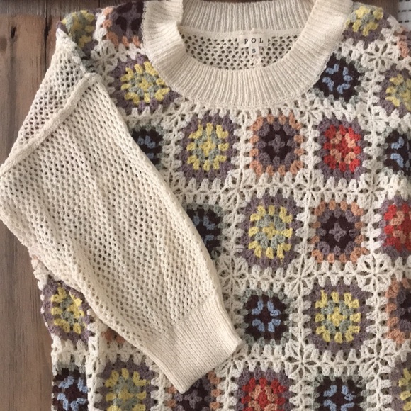 Macramé Knit Sweater by Pol - Picture 4 of 7